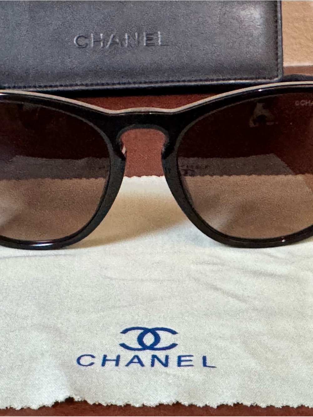 CHANEL 5455-Q-A Crystal CC Sunglasses w/case - Picture 4 of 9
